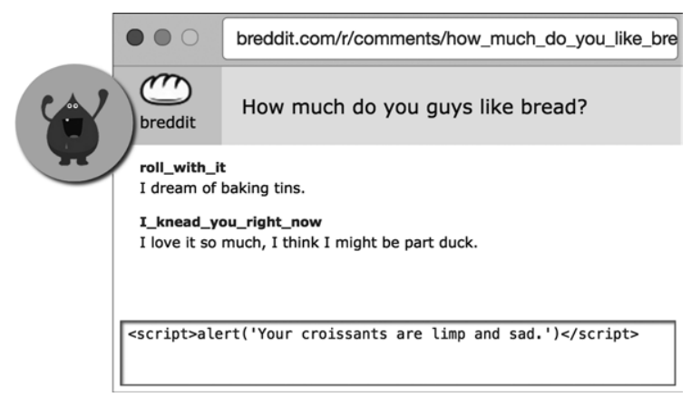 Hacker đang chèn mã javascript độc vào phần comment